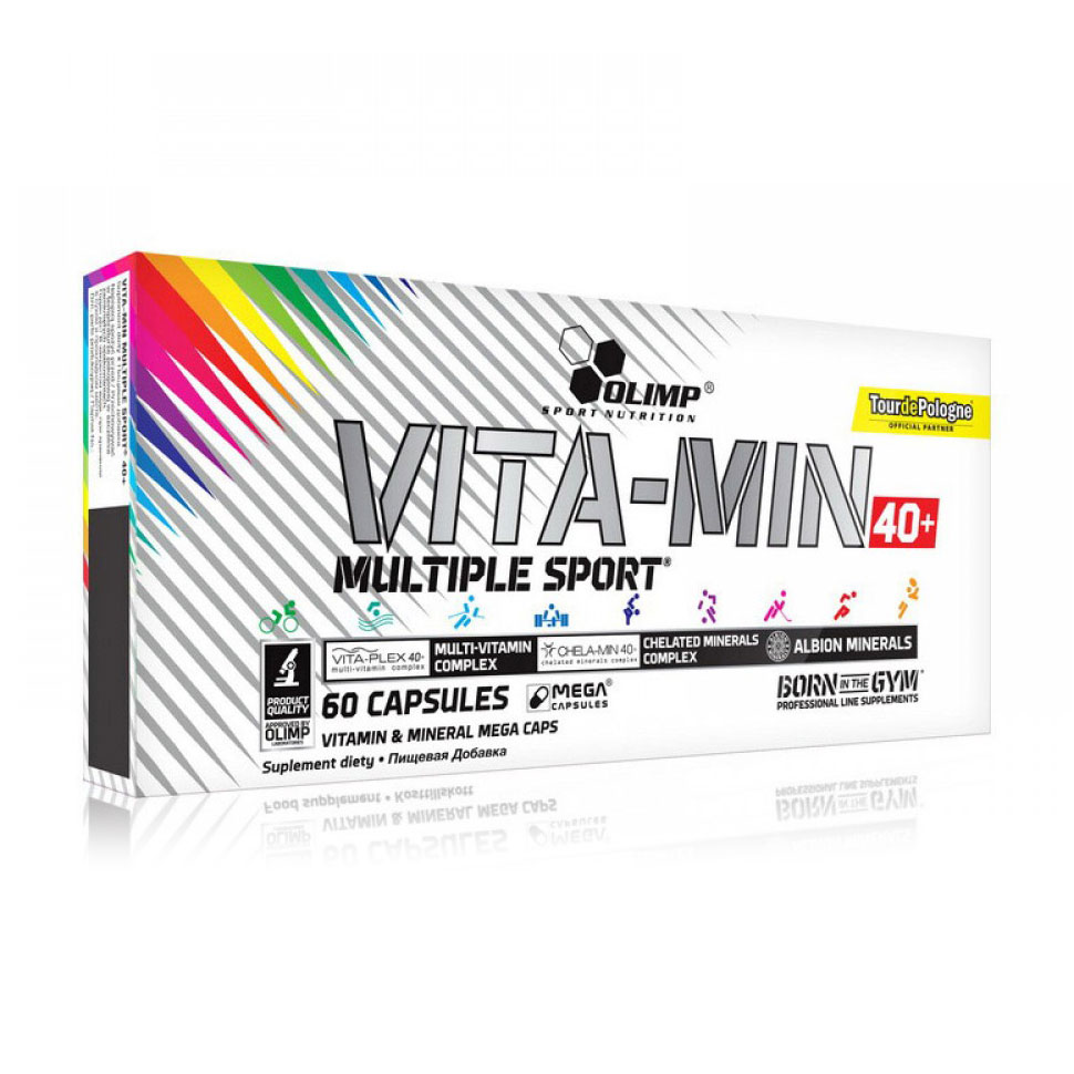 Мультивітаміни Olimp Sport Nutrition Vita-Min Multiple Sport 40+, 60 капсул